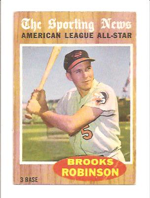 1962 Topps #468 Brooks Robinson AS