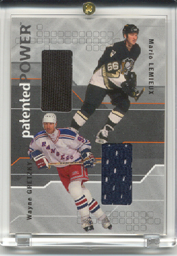 2001-02 BAP Memorabilia Patented Power #PP2 Mario Lemieux/Wayne Gretzky