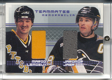 2000-01 BAP Memorabilia Update Teammates #TM3 Jaromir Jagr/Mario Lemieux