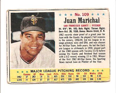 1963 Post #109 Juan Marichal