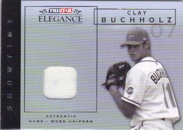 2007 TRISTAR Elegance Showtime Game Used #CB Clay Buchholz