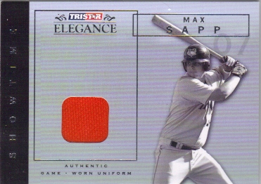 2007 TRISTAR Elegance Showtime Game Used #MS Max Sapp