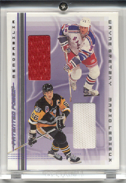 2000-01 BAP Memorabilia Patent Power Jerseys #PP1 Mario Lemieux/Wayne Gretzky