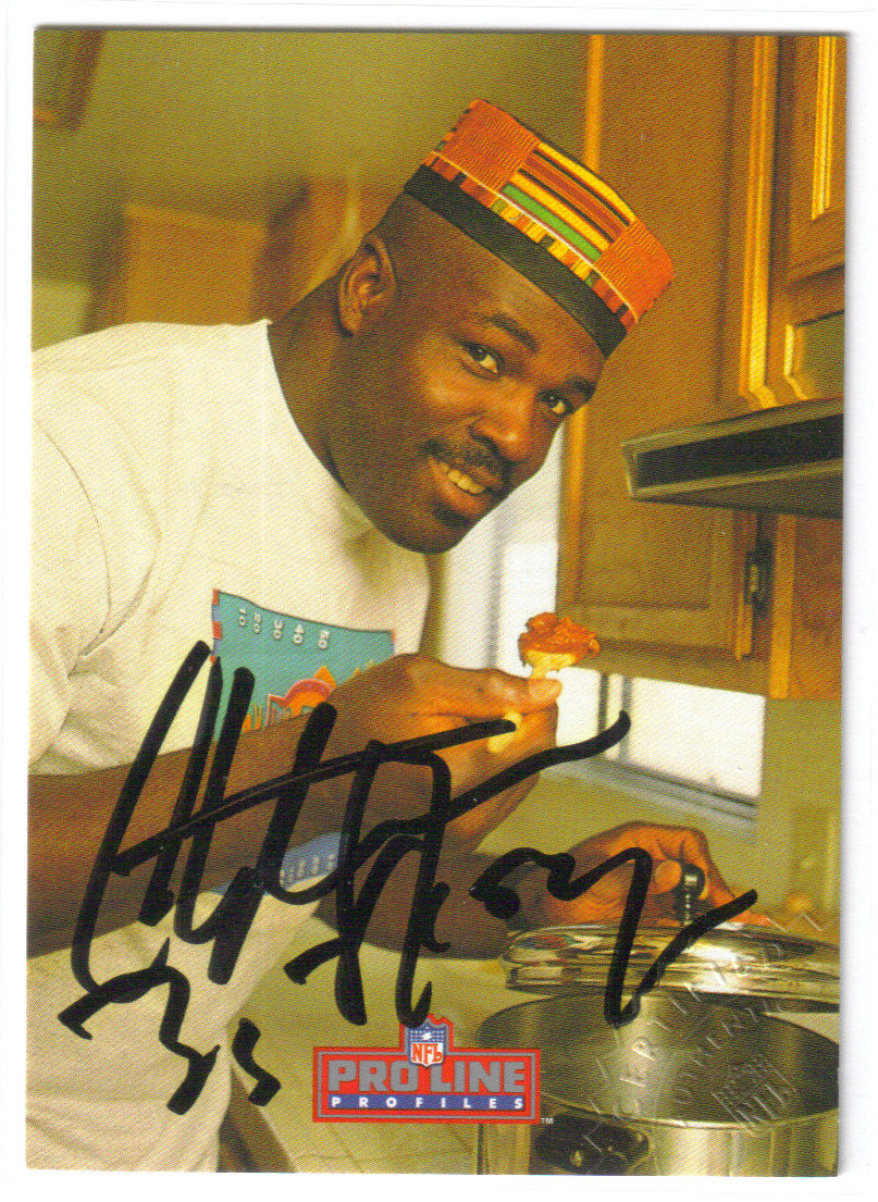 1992 Pro Line Profiles Autographs #318 Christian Okoye front image
