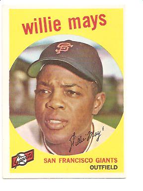 1959 Topps #50 Willie Mays
