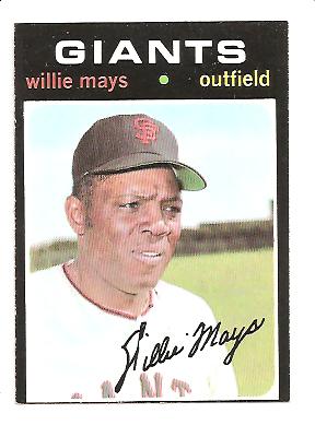 1971 Topps #600 Willie Mays
