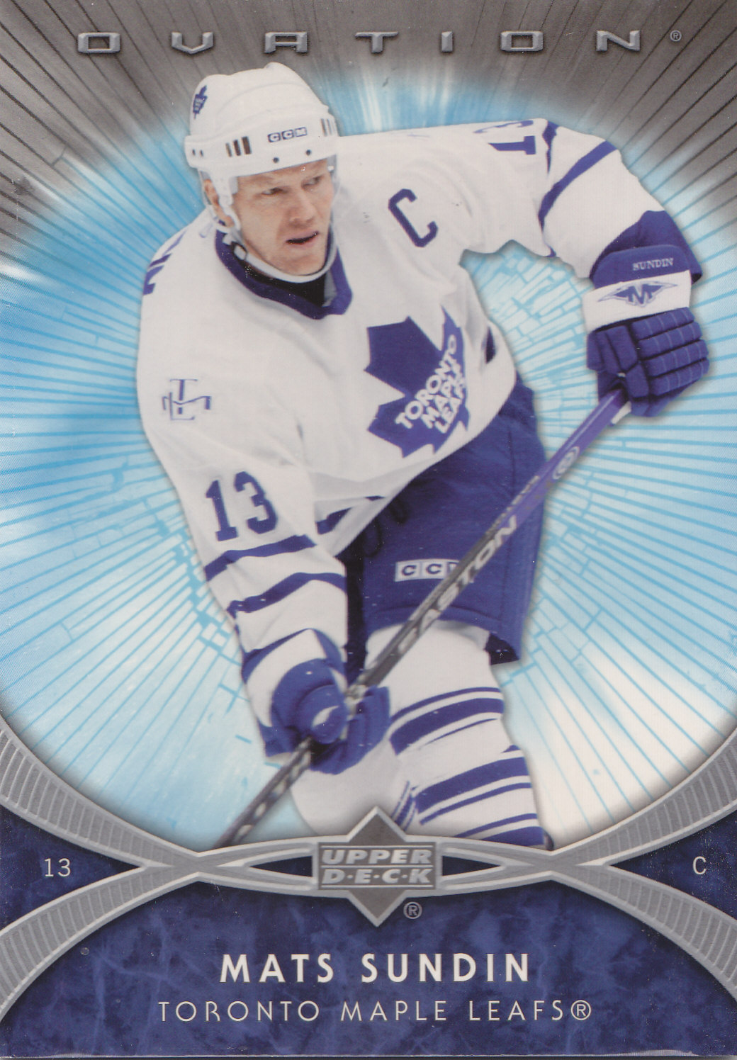 2007-08 Upper Deck Ovation 3x5s XL5 MATS SUNDIN