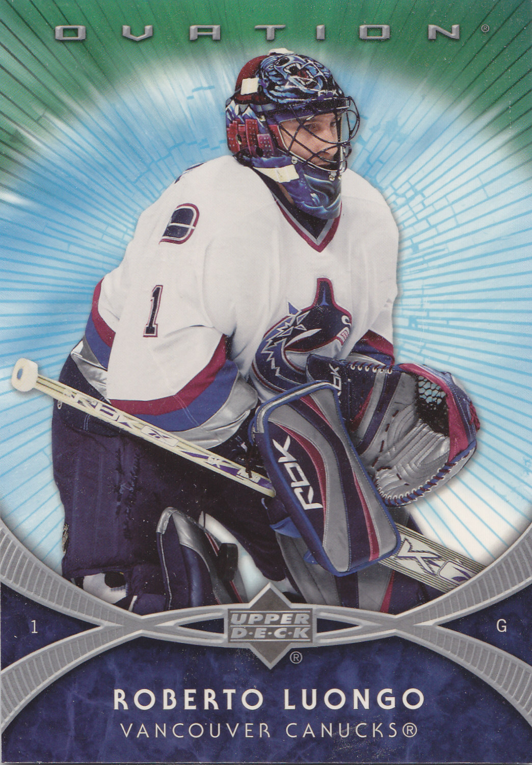 2007-08 Upper Deck Ovation 3x5s XL3 ROBERTO LUONGO