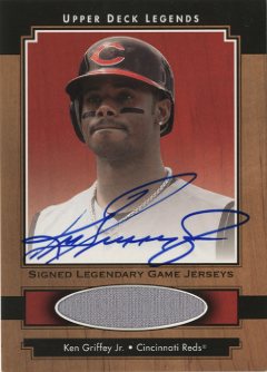 2001 Upper Deck Legends Legendary Game Jersey Autographs #SJKG Ken Griffey Jr.