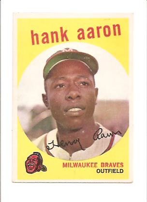 1959 Topps #380 Hank Aaron