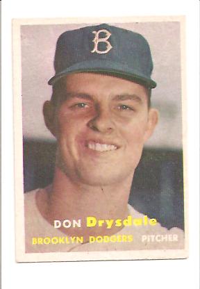 1957 Topps #18 Don Drysdale RC