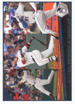 2009 Topps #43 Joe Mauer/Dustin Pedroia/Milton Bradley LL