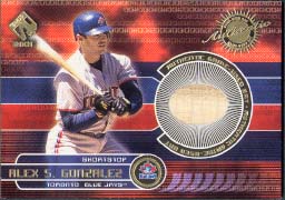 2001 Pacific Priavet Stock Game Gear Bat #181, Alex S. Gonzalez