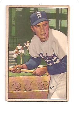 1952 Bowman #8 Pee Wee Reese