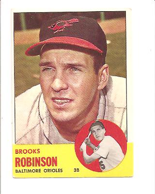 1963 Topps #345 Brooks Robinson