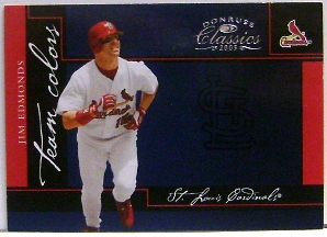 2005 Donruss Classics Team Colors #18 Jim Edmonds