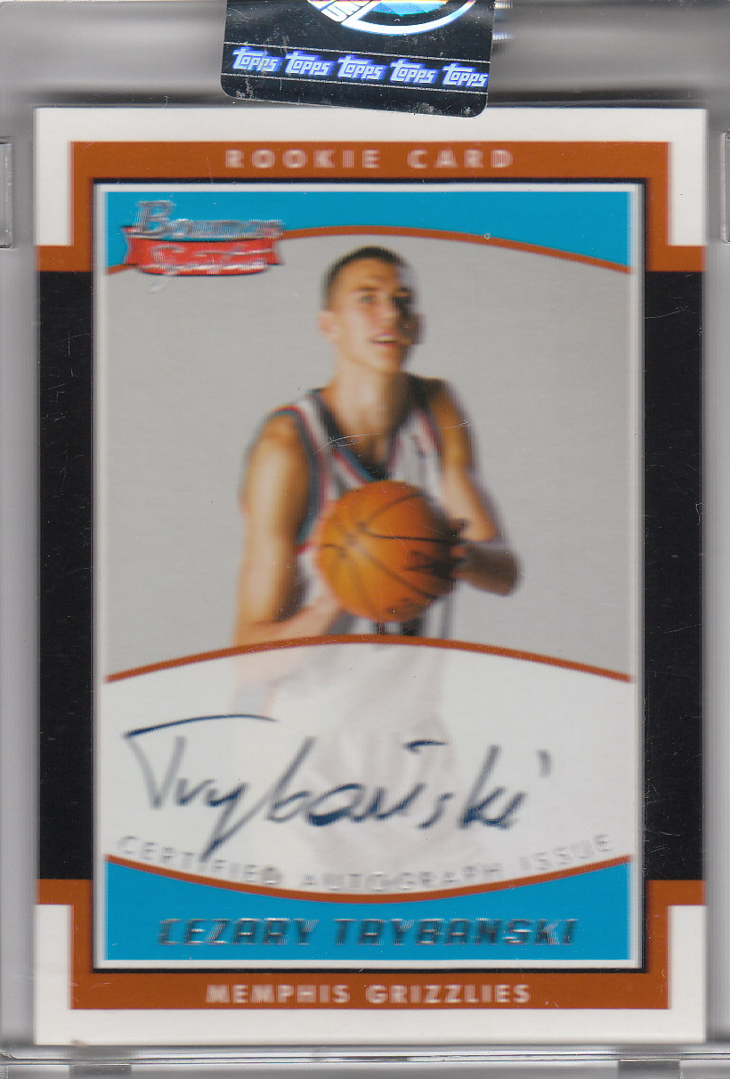 2002-03 Bowman Signature Edition #SECT Cezary Trybanski AU RC