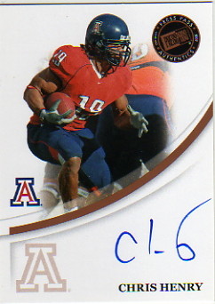 2007 Press Pass Autographs Bronze #24 Chris Henry