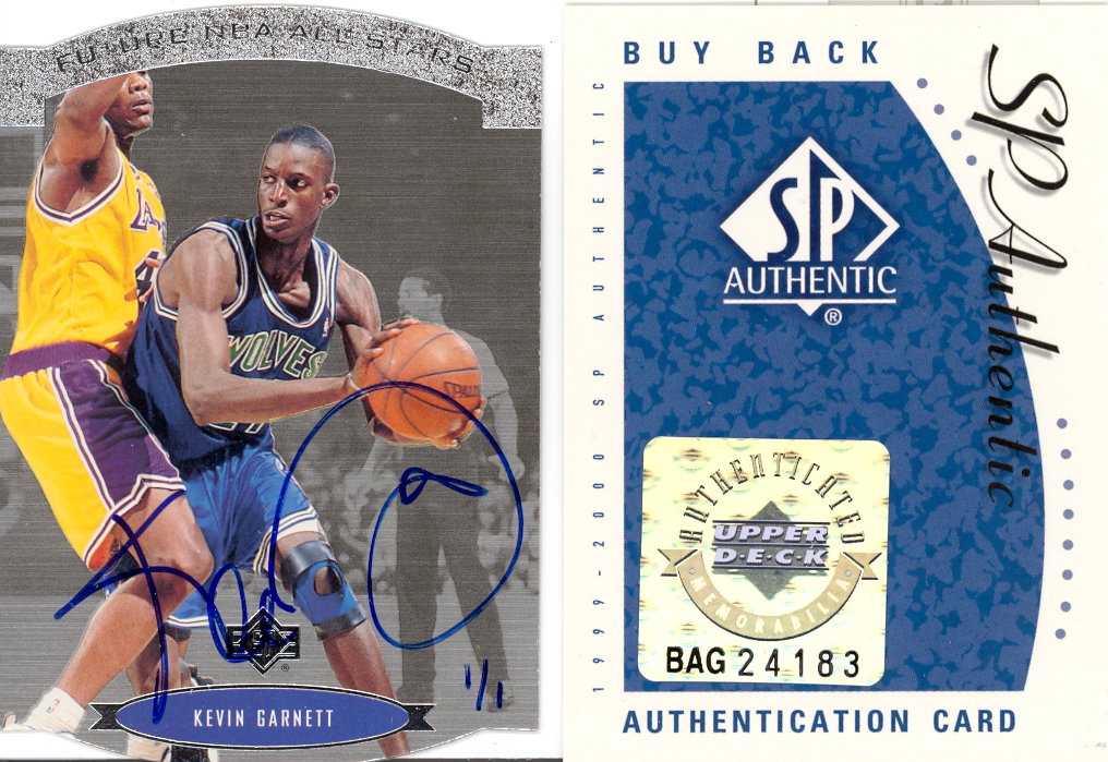 1999-00 SP Authentic BuyBack #10 Kevin Garnett 95-6SPAS/1