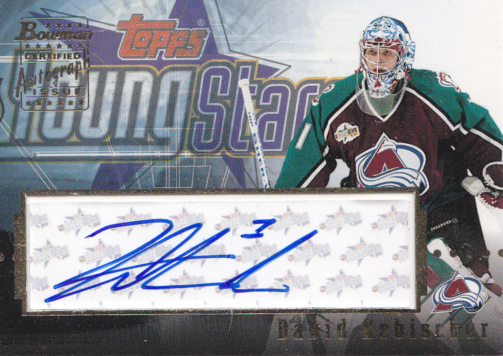 2002-03 Bowman YoungStars Autographs #DA David Aebischer