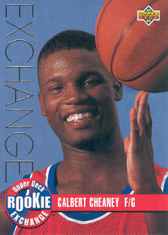 1993-94 Upper Deck Rookie Exchange Gold #RE6 Calbert Cheaney