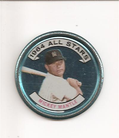 1964 Topps Coins #131A Mickey Mantle AS Right Handed