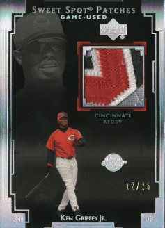 2003 Sweet Spot Patches Game Used 25 #KG3 Ken Griffey Jr.