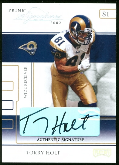 2002 Playoff Prime Signatures Autographs #35 Torry Holt/174