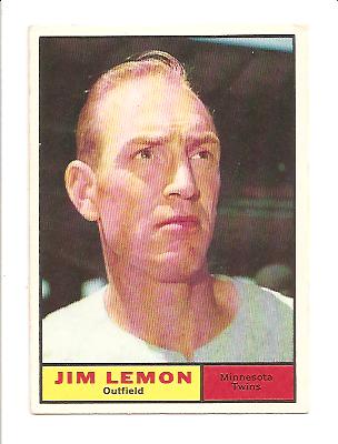 1961 Topps #450 Jim Lemon