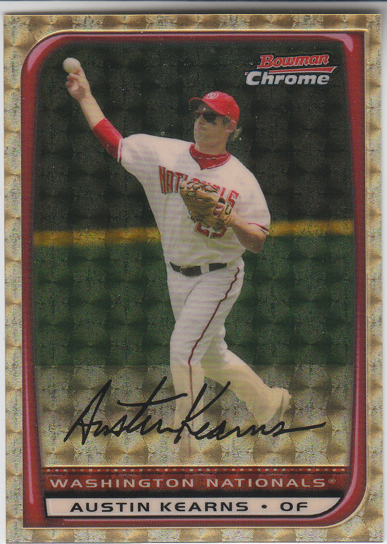 2008 Bowman Chrome SuperFractors #95 Austin Kearns