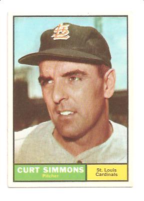 1961 Topps #11 Curt Simmons