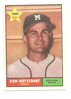 1961 Topps #29 Don Nottebart