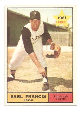 1961 Topps #54 Earl Francis RC