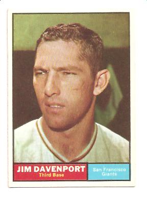 1961 Topps #55 Jim Davenport