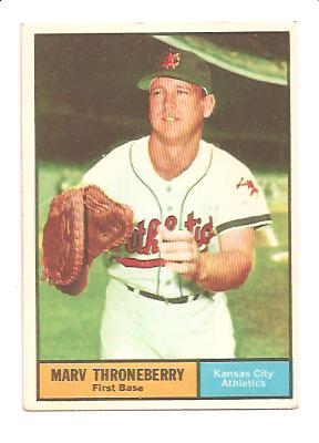 1961 Topps #57 Marv Throneberry