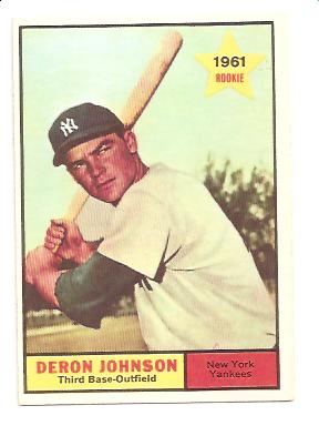 1961 Topps #68 Deron Johnson