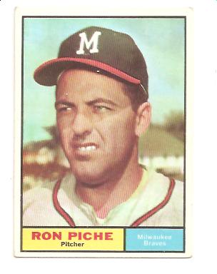 1961 Topps #61 Ron Piche RC