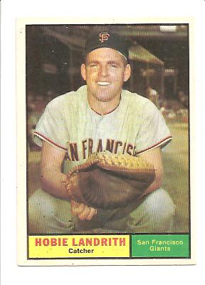 1961 Topps #114 Hobie Landrith