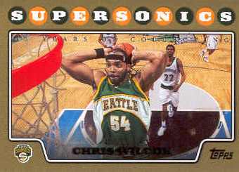 2008-09 Topps Gold Border #108 Chris Wilcox