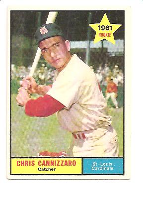 1961 Topps #118 Chris Cannizzaro RC