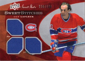 2007-08 Sweet Shot Sweet Stitches Triples #SSTGL Guy Lafleur