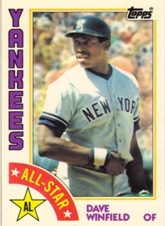 1984 Topps Tiffany #402 Dave Winfield AS