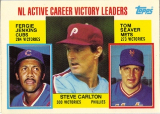 1984 Topps Tiffany #706 S.Carlton/Jenk/Seaver LL