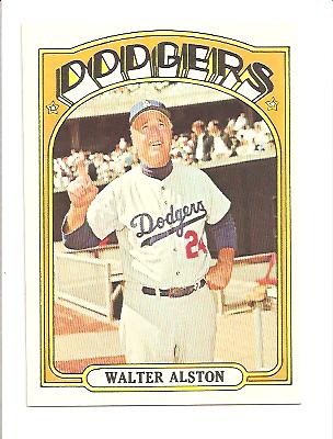 1972 Topps #749 Walt Alston MG