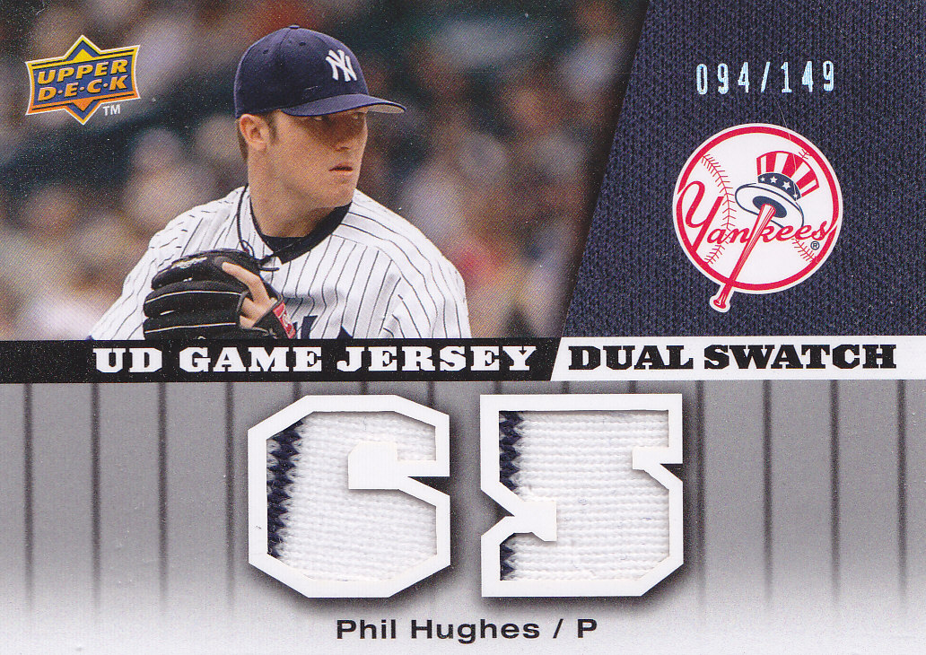 2009 Upper Deck UD Game Jersey Dual #GJPH Phil Hughes/149