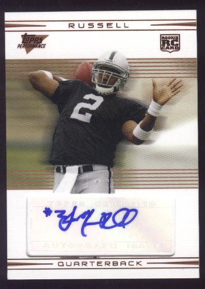 2007 Topps Performance Rookie Autographs Bronze #103 JaMarcus Russell/15