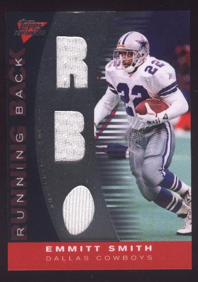 2007 Topps Performance Skill Sets Running Backs Triple Relics Silver #SSRES Emmitt Smith