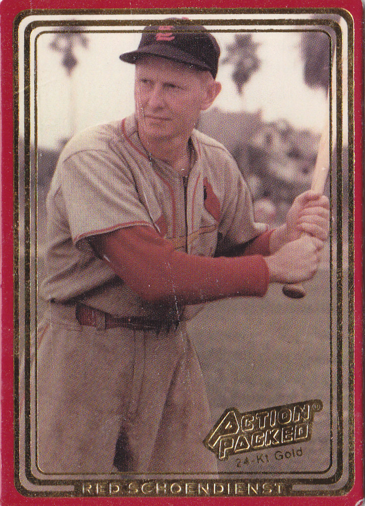 1993 Action Packed ASG 24K #48G Red Schoendienst