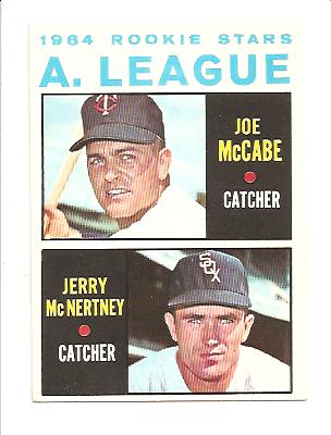 1964 Topps #564 Rookie Stars/Joe McCabe RC/Jerry McNertney RC