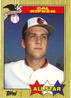 1987 Topps Tiffany #609 Cal Ripken AS
